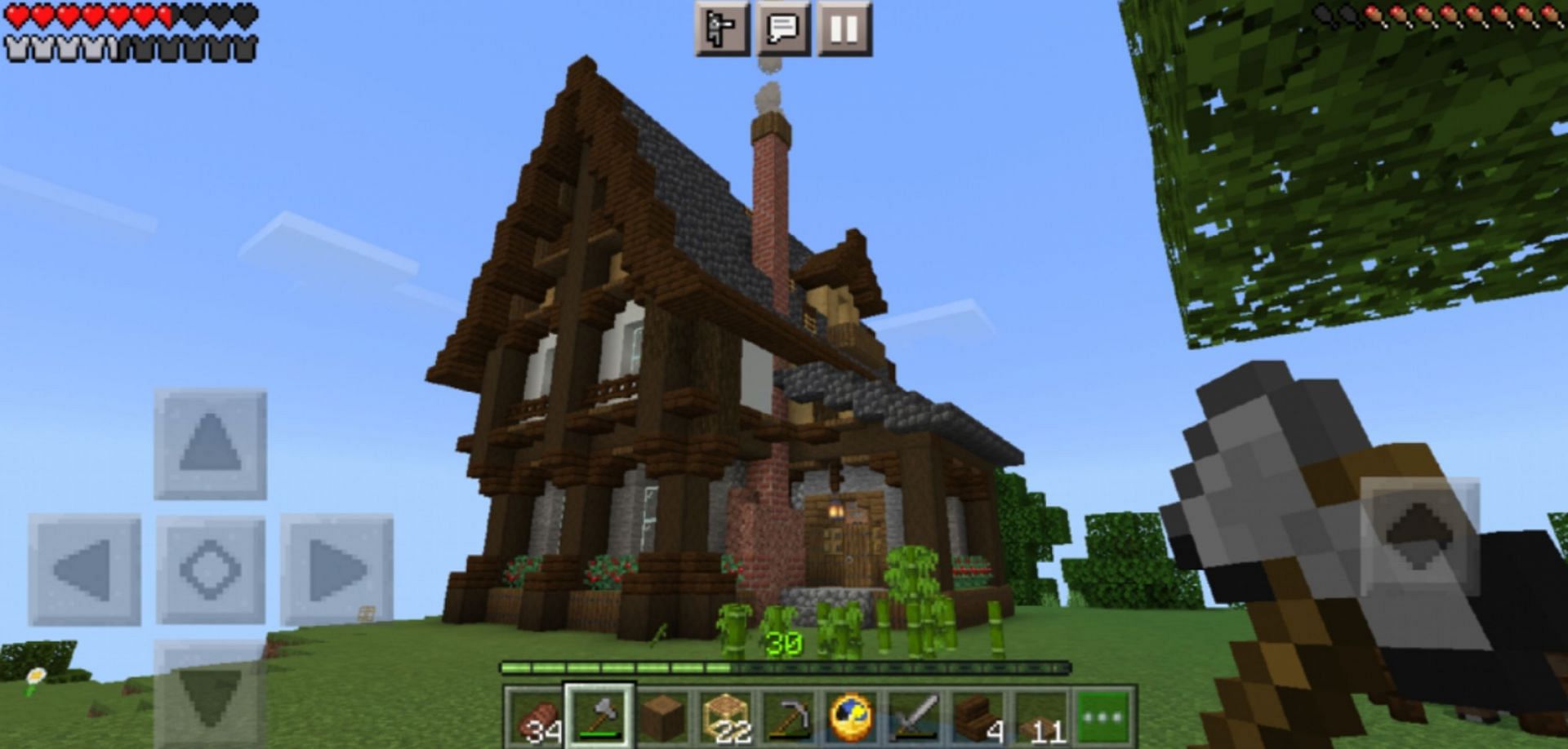 This home build does well with its block variations for visual effect (Image via JavelinJammer/Minecraft Forum)