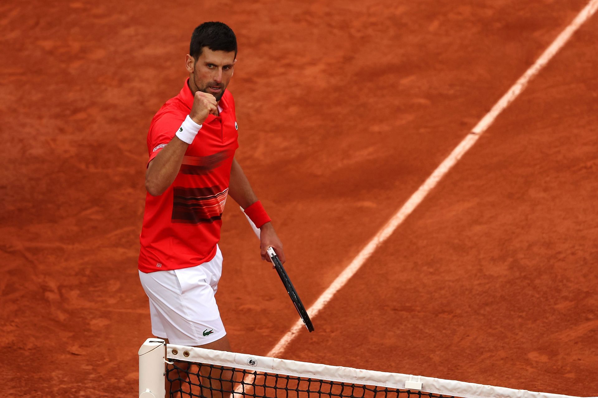 Novak Djokovic at the 2022 French Open - Day Four