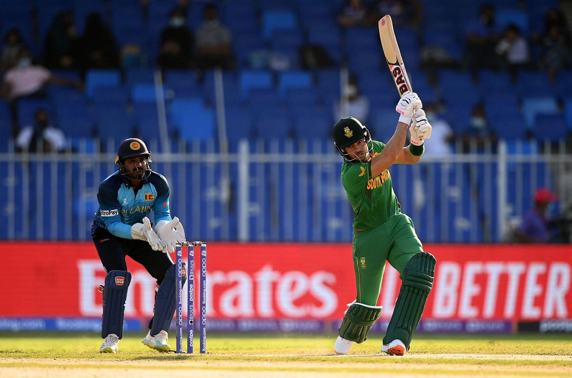 Reeza Hendricks in action in South Africa v Sri Lanka - ICC Men&#039;s T20 World Cup 2021 (Image courtesy: Getty Images)