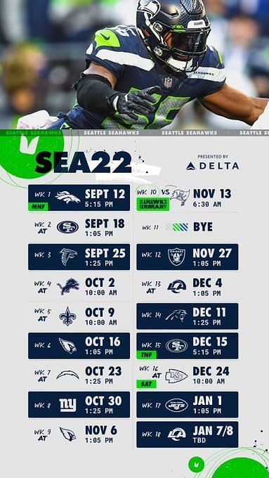 Seattle Seahawks on X: 24 hour notice. ⏳ Up next: #SEAvsDAL on