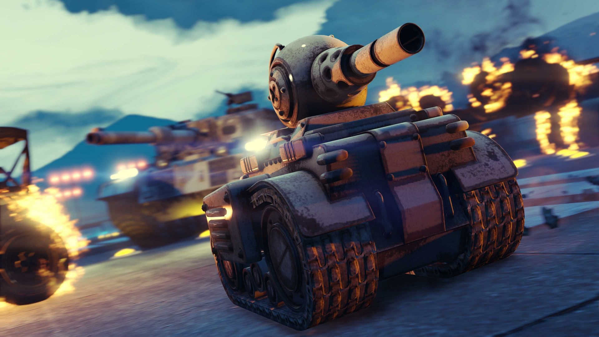 There are many fun weaponized vehicles in GTA Online (Image via Rockstar Games)