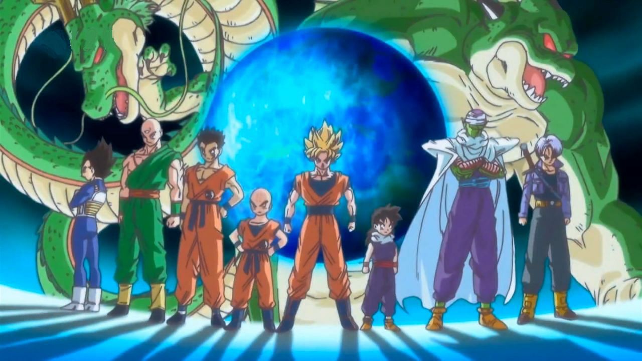The Z-Fighters as seen in the Dragon Ball anime (Image via Toei Animation)