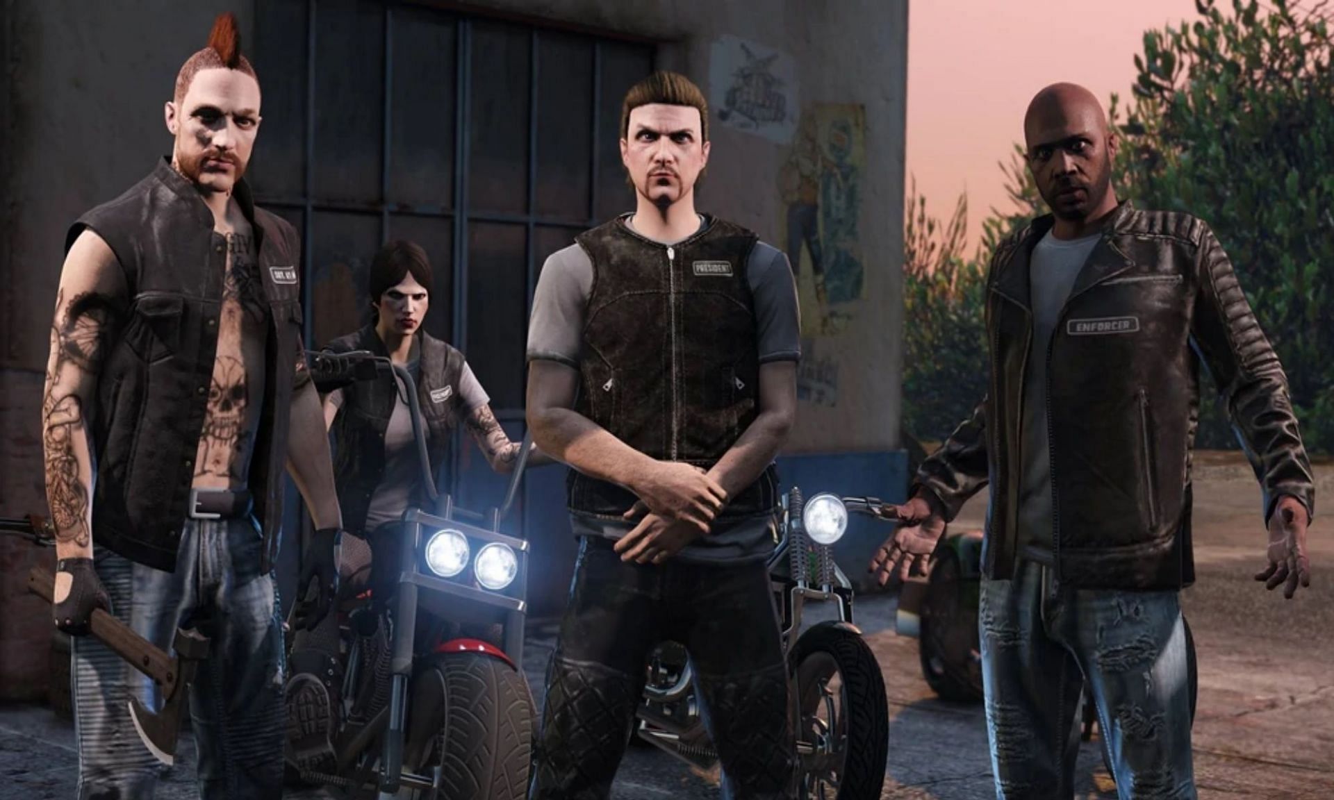 MC Presidents need a crew to ride along with (Image via Rockstar Games)