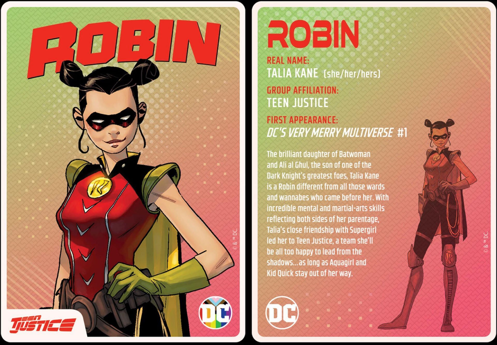 Robin&#039;s biography (Image via DC)