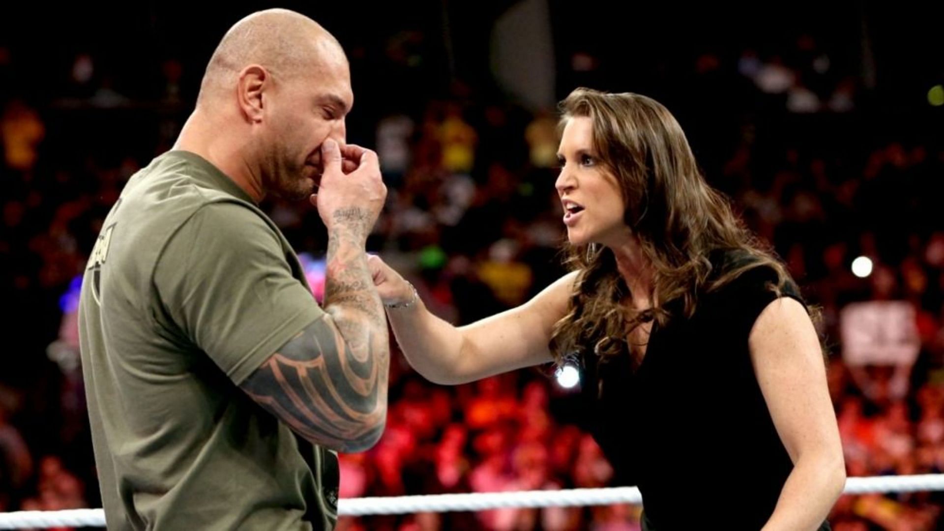 Stephanie McMahon helped Batista re-propose to his wife in 2005