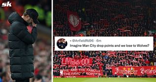 "Typical Liverpool", "This is embarrassing" - Fans brand 22-year-old a 'fraud' for his disastrous error against Wolves