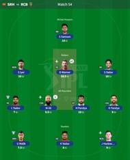 Best IPL Fantasy team for Match 55 - CSK vs DC