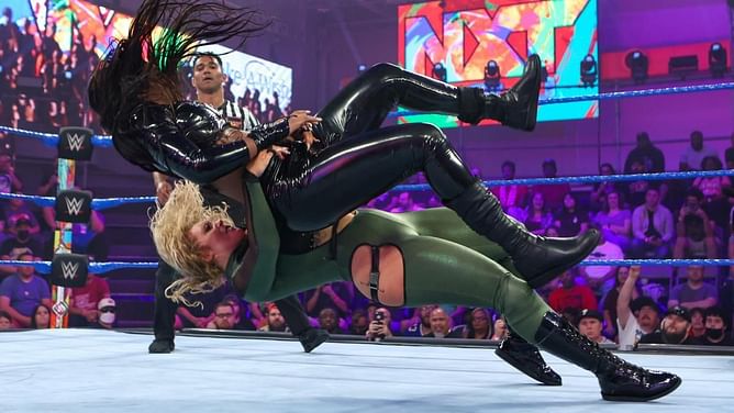 Nikkita Lyons & Cora Jade win tag team match at NXT Spring Breakin'