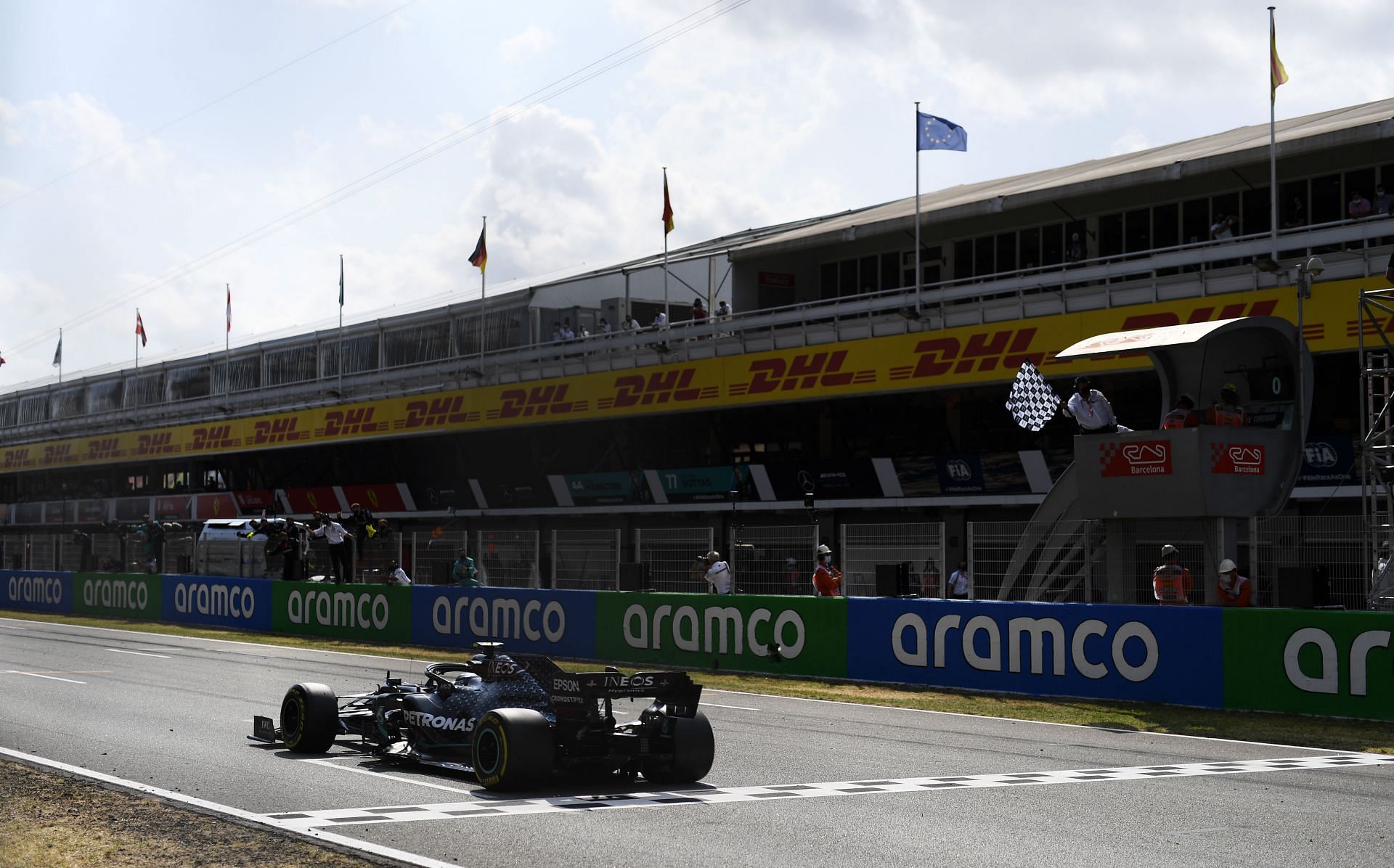 The previous iteration of the F1 Spanish GP saw Lewis Hamilton take the win (Photo by Rudy Carezzevoli/Getty Images)