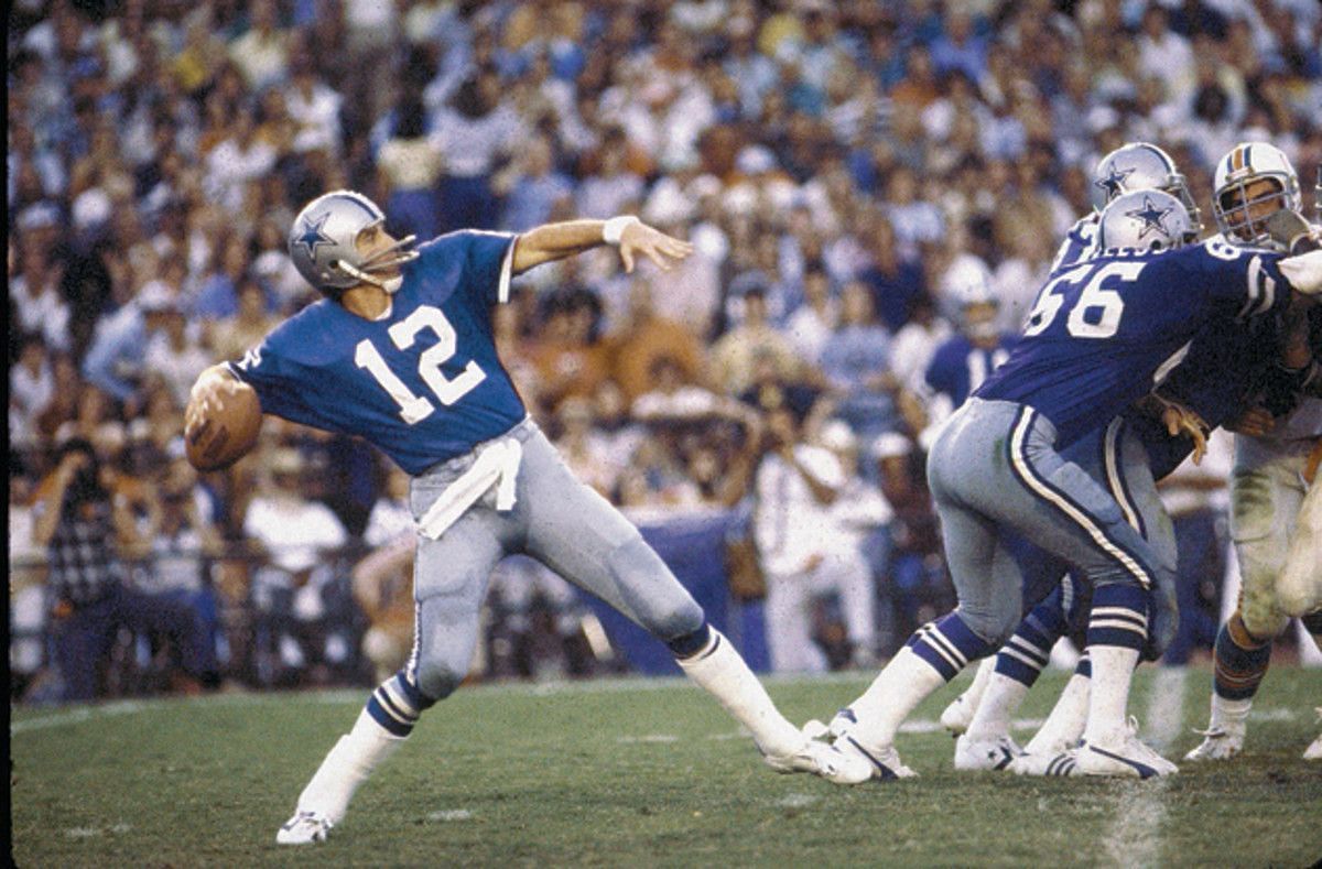 Roger Staubach is one of two QBs on the list in the NFL HOF Mandatory Credit: Sports Illustrated