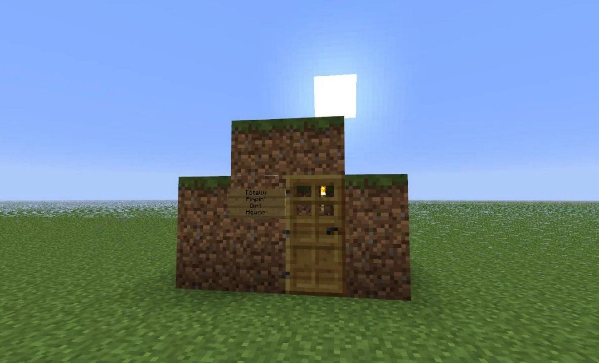 A very simple house (Image via Minecraft Forum)
