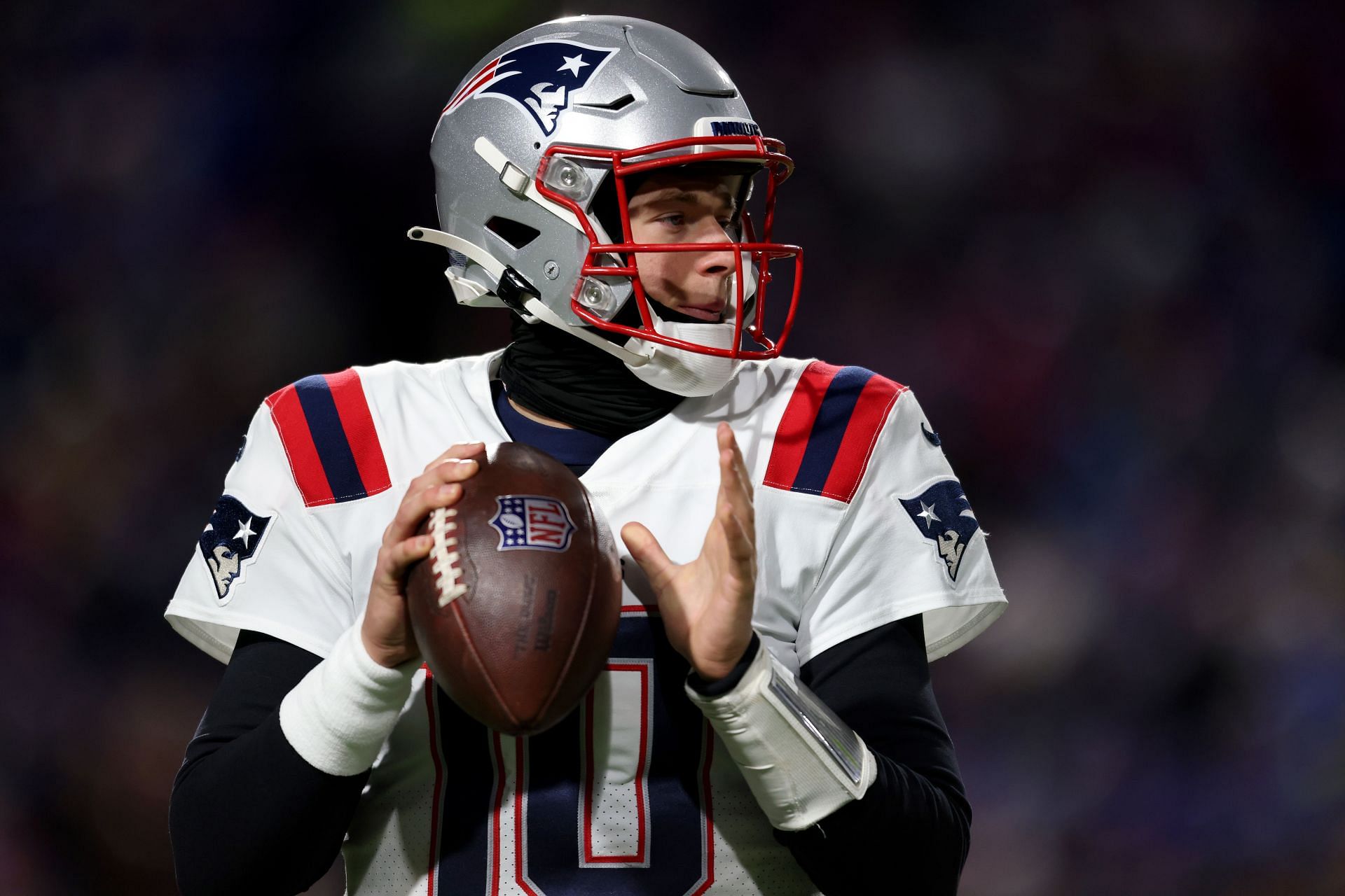 Mac Jones at New England v Buffalo