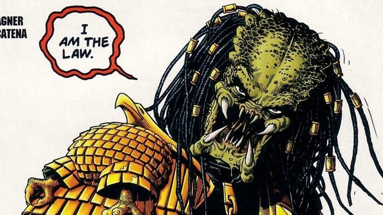 Yautja dressed as a judge (Image via Dark Horse Comics)