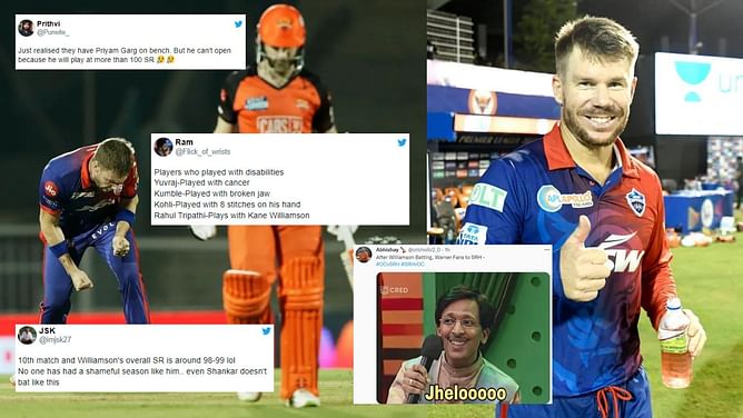 "For Kane Williamson, 'SR' means Smile Rate, not Strike Rate!" - Fans roast SRH for retaining Williamson over Warner for IPL 2022