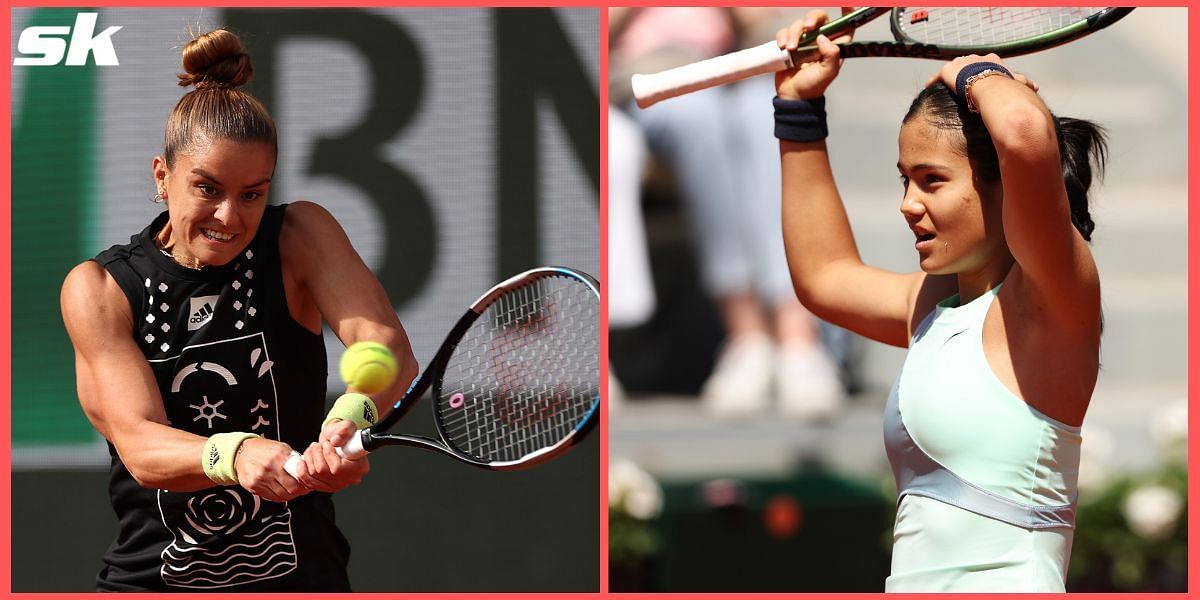 Maria Sakkari (left) and Emma Raducanu were two of the biggest casualties on Day 4 at Roland Garros.