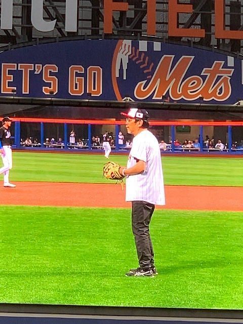 New York, US, Dec. 19, 2022, Japanese right-hander Kodai Senga is  surrounded by journalists after attending a press conference at the New  York Mets' home stadium Citi Field in New York on