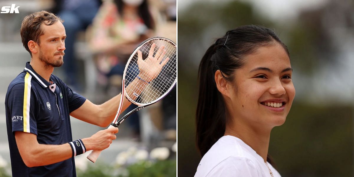 Daniil Medvedev and Emma Raducanu.