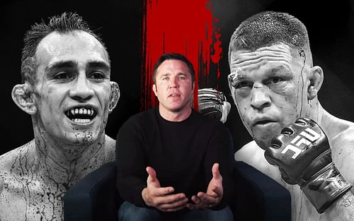 Tony Ferguson, Chael Sonnen, and Nate Diaz [Sonnen image via Chael Sonnen on YouTube; other images via Getty]