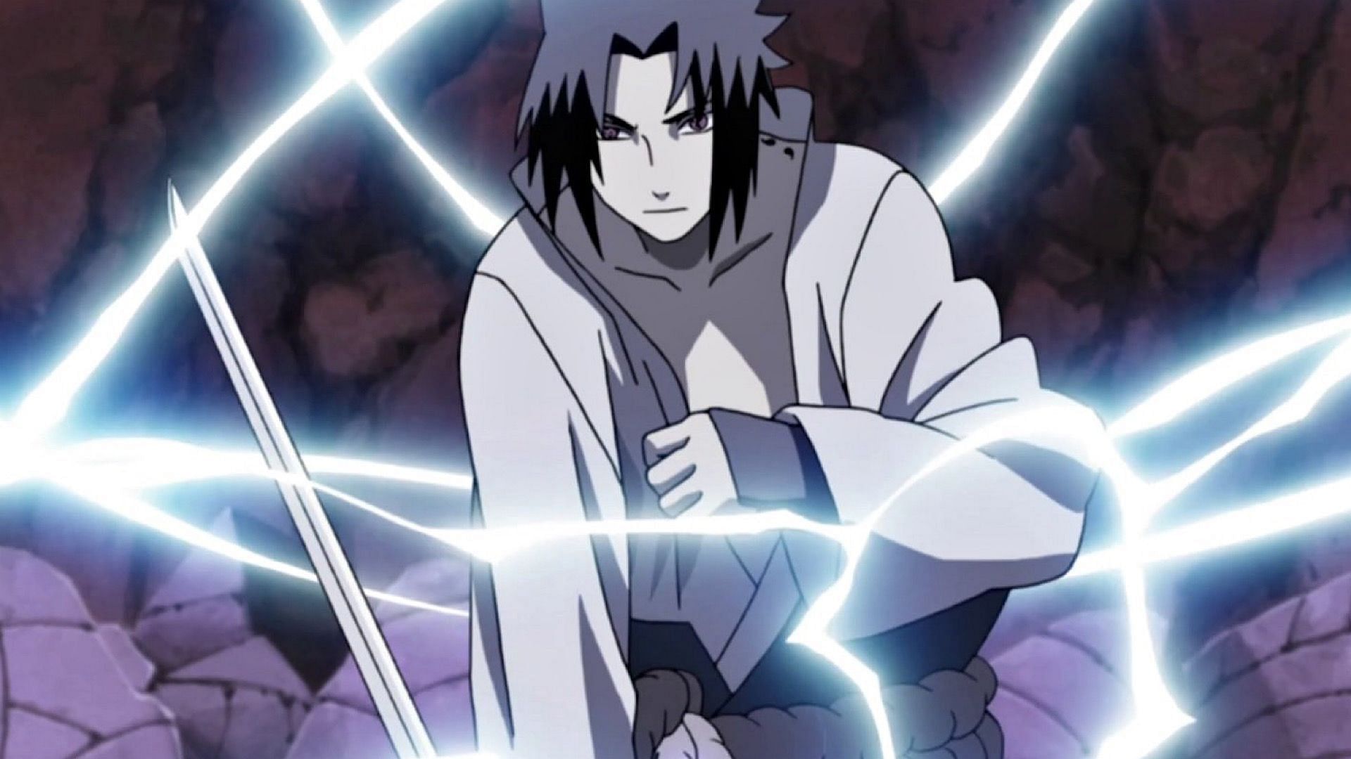 Sasuke&rsquo;s chidori (Image via Naruto Anime)