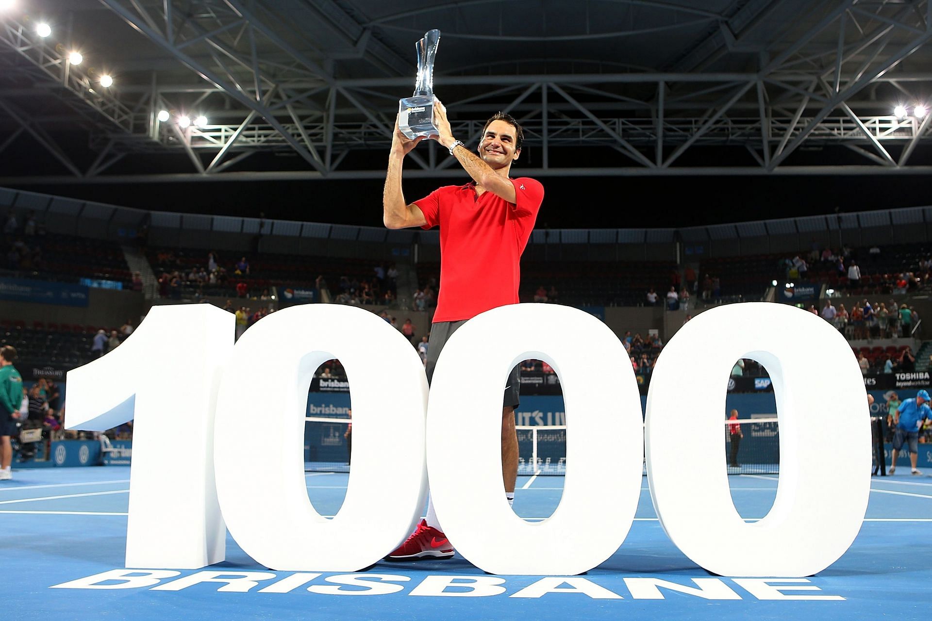 Roger Federer became the third player to reach 1,000 career wins
