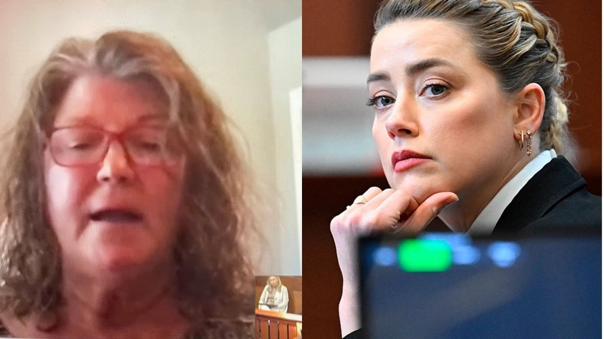 Amber Heard was detained at Seattle-Tacoma International Airport in 2009 for reportedly hitting Tasya van Ree, a woman she was seeing at the time. (Image via Twitter/@source411/@piscesflowers)