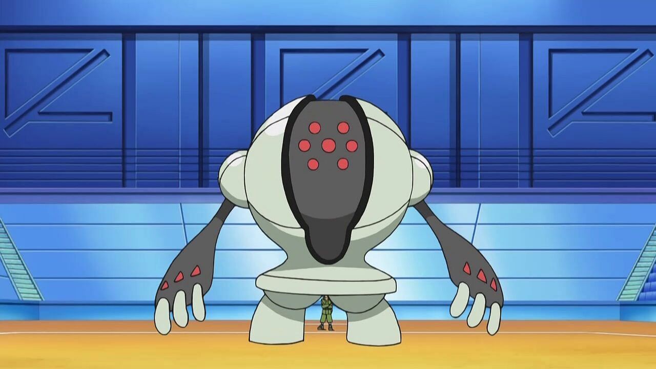 Registeel as it appears in the anime (Image via The Pokemon Company)