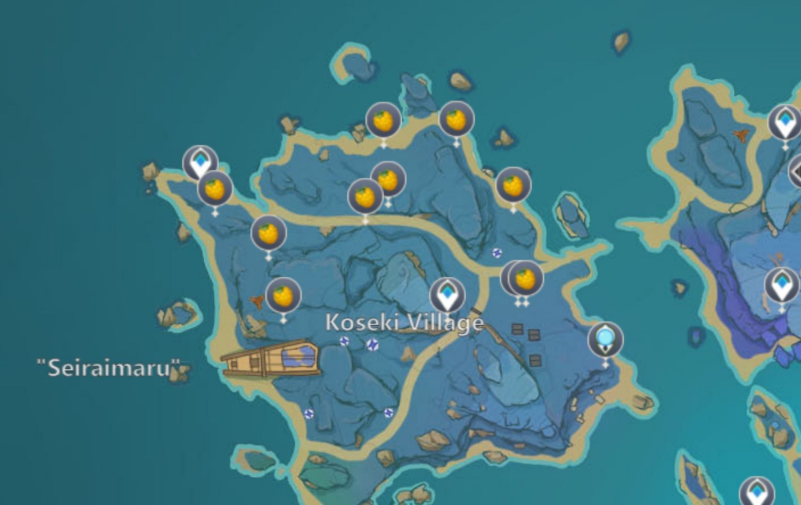 All of these spawns are super easy to access (Image via miHoYo)