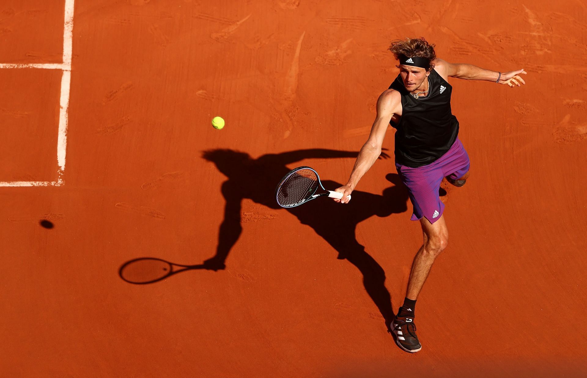 Alexander Zverev at the 2021 French Open