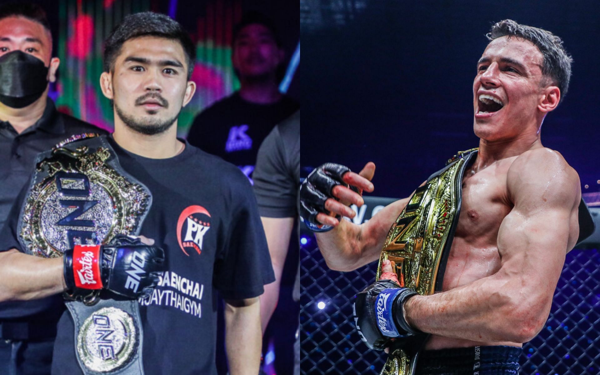 Joseph Lasiri (right) says he is open for a rematch with Prajanchai PK.Saenchai (left). [Photos ONE Championship]