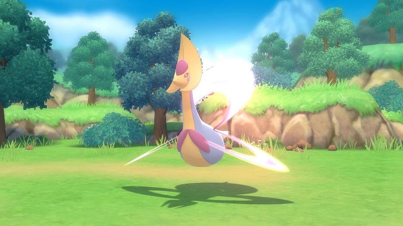 Cresselia as it appears in Pokemon BDSP (Image via The Pokemon Company)