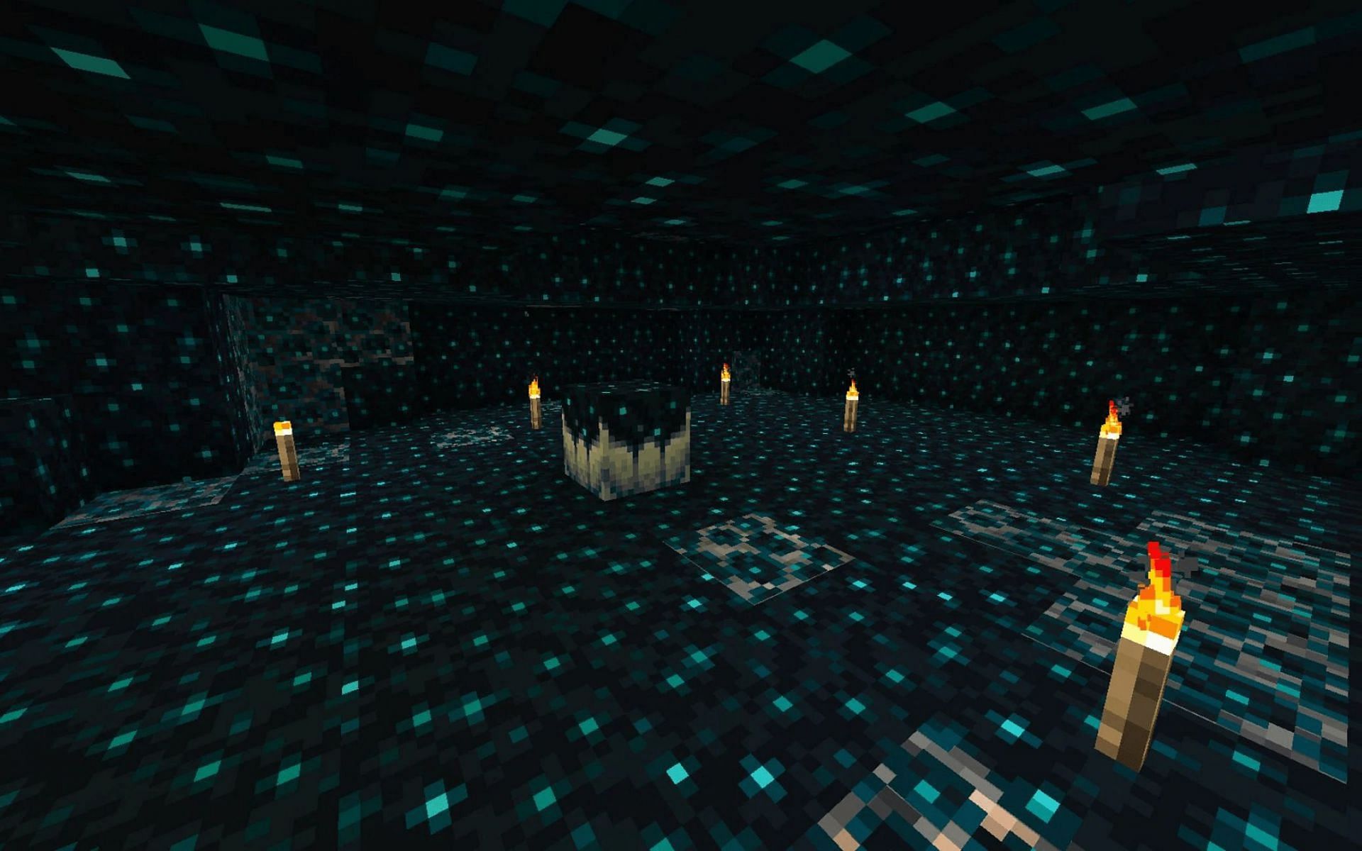 The deep dark biome is finally making its appearance after being pushed back (Image via Mojang)