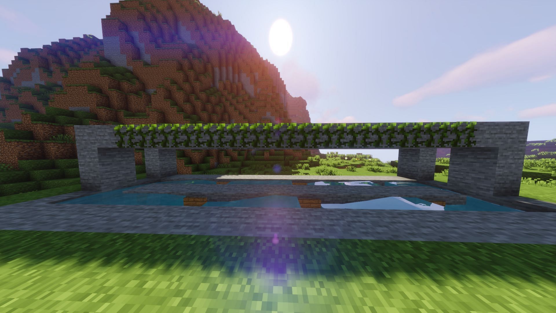 Pre placed vines (Image via Minecraft)