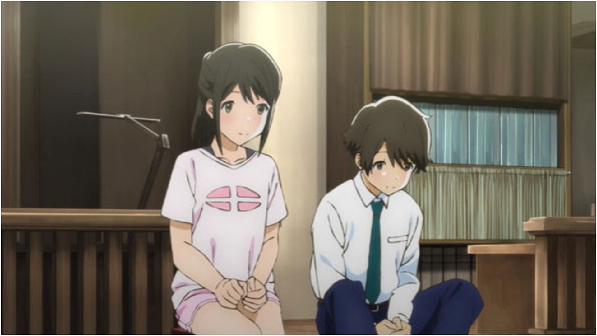Akane Mizuno and Kotaro Azumi, as seen in the anime (Image via Feel)