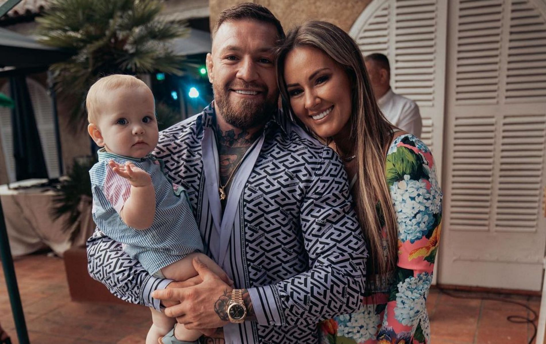 Rian McGregor (left), Conor McGregor (center) &amp; Dee Devlin (right) [Image Credits- @thenotoriousmma on Instagram]