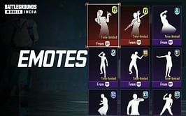 5 rare BGMI emotes that only a few players have