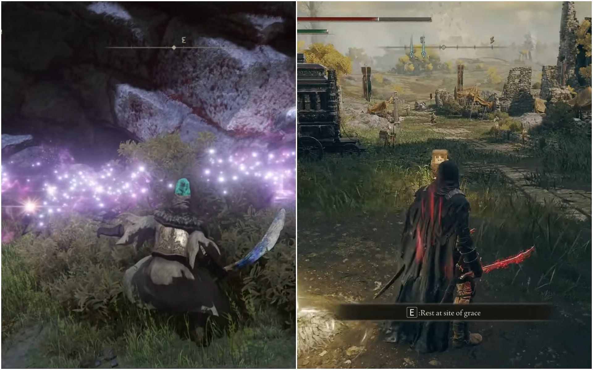 The best-curved swords that this game has to offer (Image via Arekkz Gaming/YouTube and CapnCrunch/YouTube)