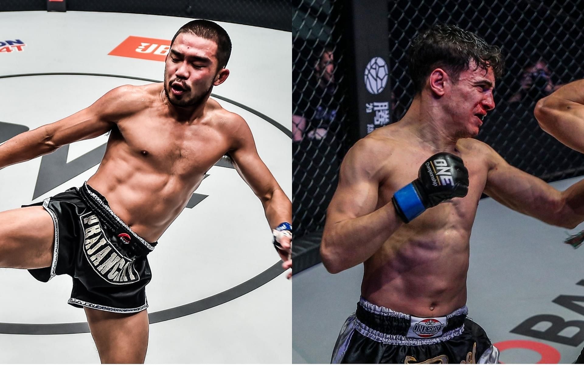 ONE strawweight Muay Thai champion Prajanchai P.K. Saenchaimuaythaigym (left) will face Joseph Lasiri (right) for the belt in the co-main event of ONE 157. (Images courtesy of ONE Championship)
