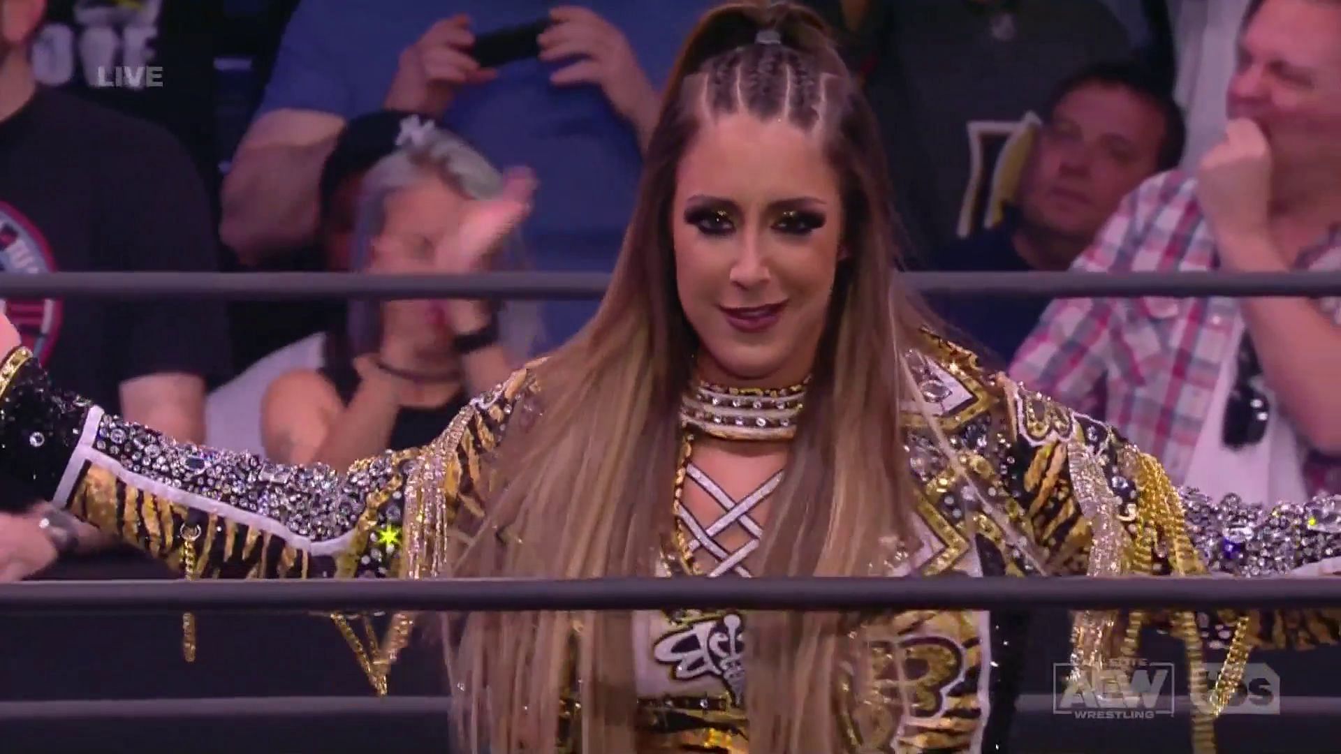 Baker, moments before her match on AEW Dynamite!