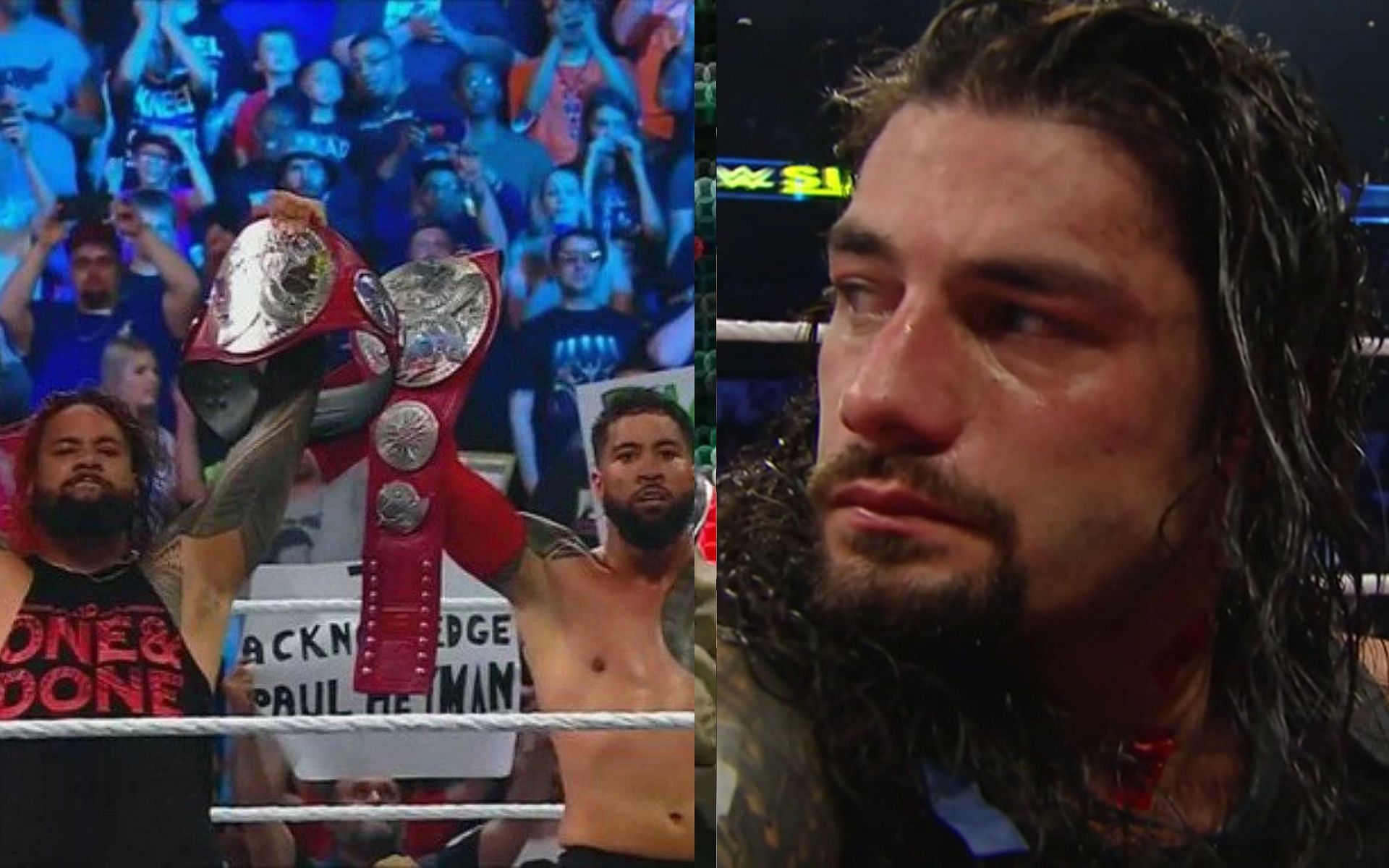 The Usos and Roman Reigns on WWE Sunday Stunner