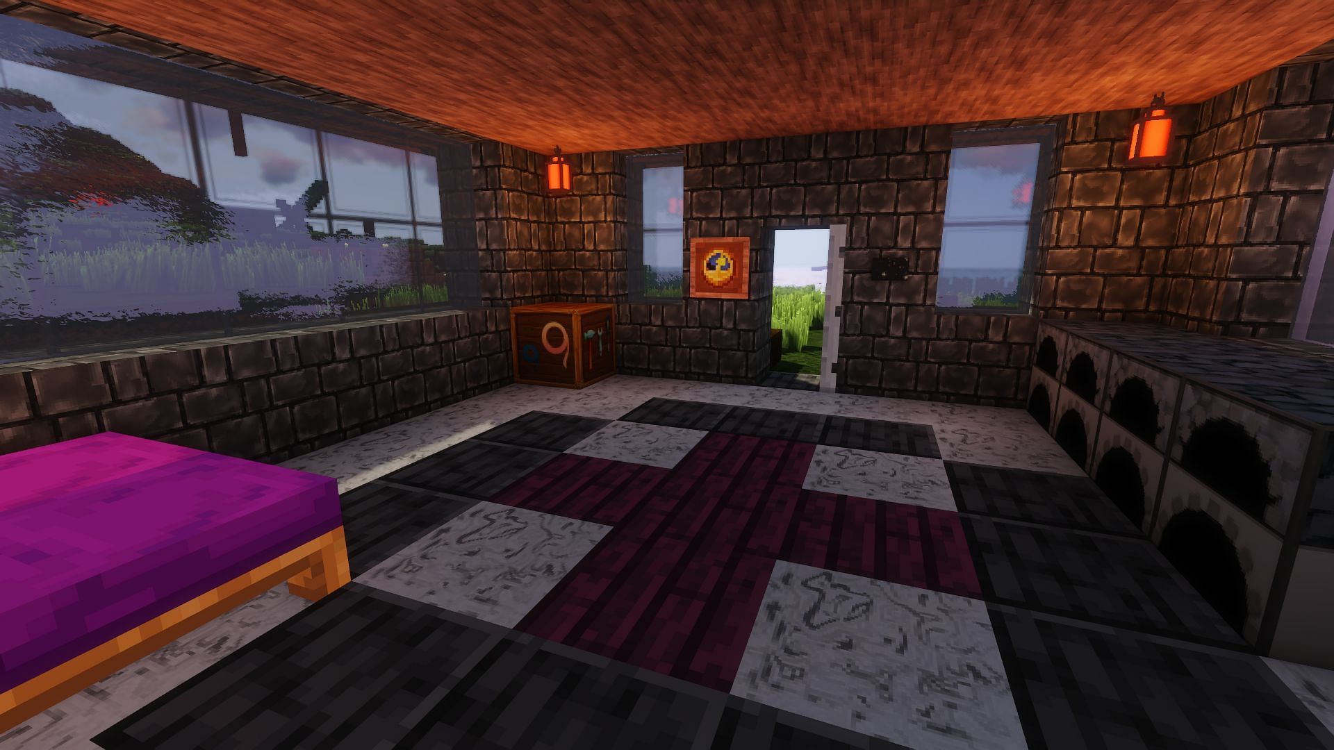 The build with the Pixelbox texture pack (Image via Minecraft)