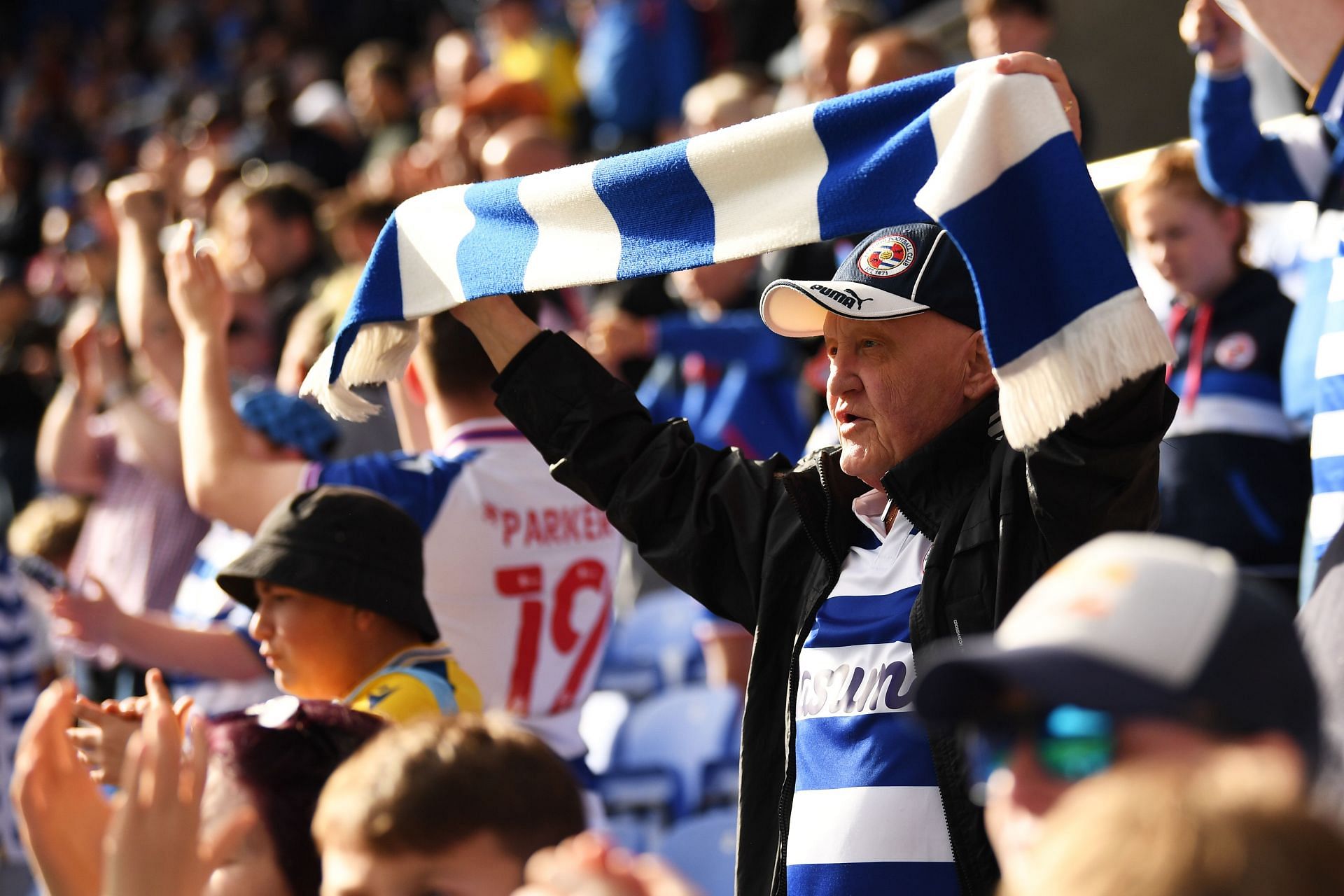 Reading fans supporting their team - Sky Bet Championship