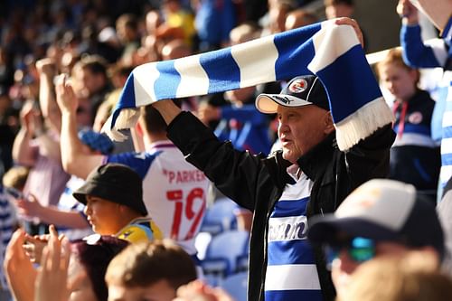 Reading fans supporting their team - Sky Bet Championship