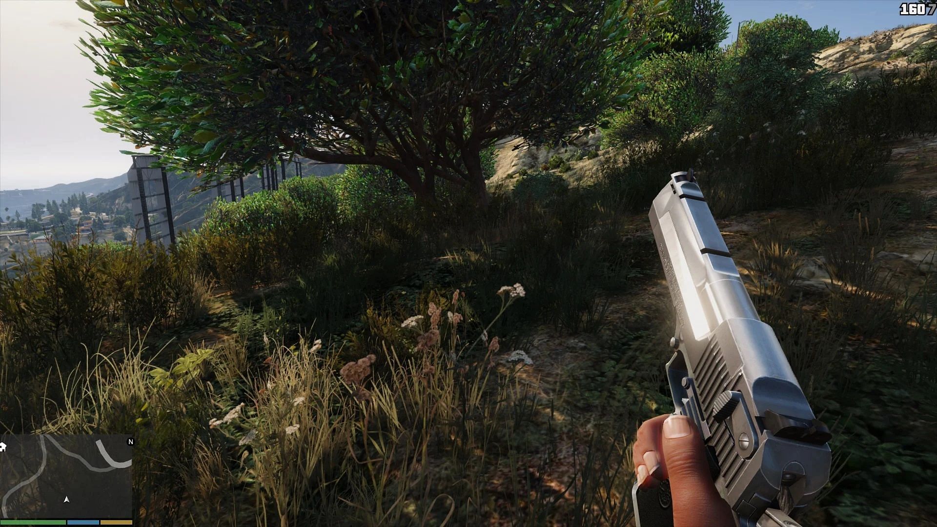 The Desert Eagle is another very popular gun from the FPS sphere. (Image via GTA5mods)