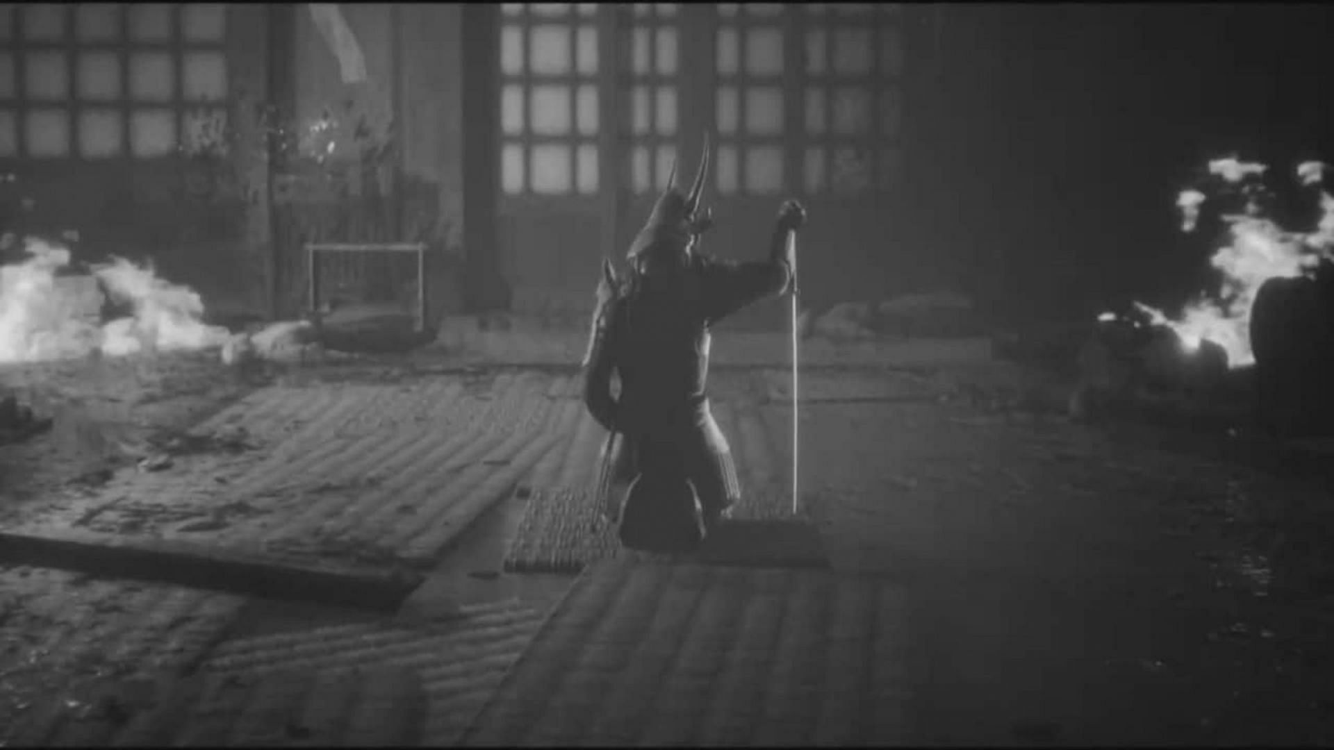 This demonic samurai is a far cry from his counterparts (Image via Devolver Digital)