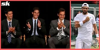 "Before, I experienced them as a fan, on TV, now I challenge them on the court, I feel lucky to be a part of it" - Matteo Berrettini on Roger Federer, Rafael Nadal and Novak Djokovic