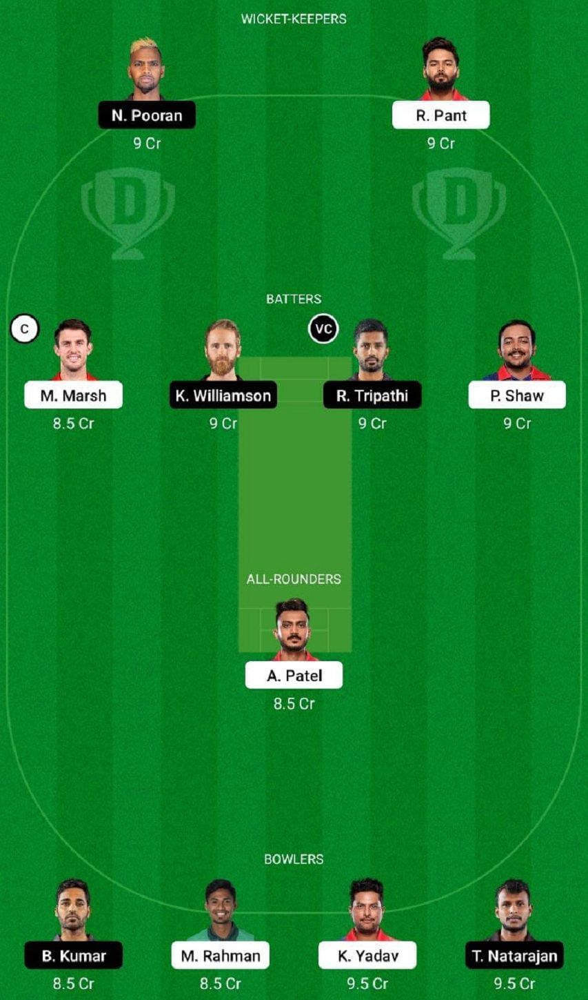 DC vs SRH Dream11 Fantasy Tip #2 - IPL 2022.