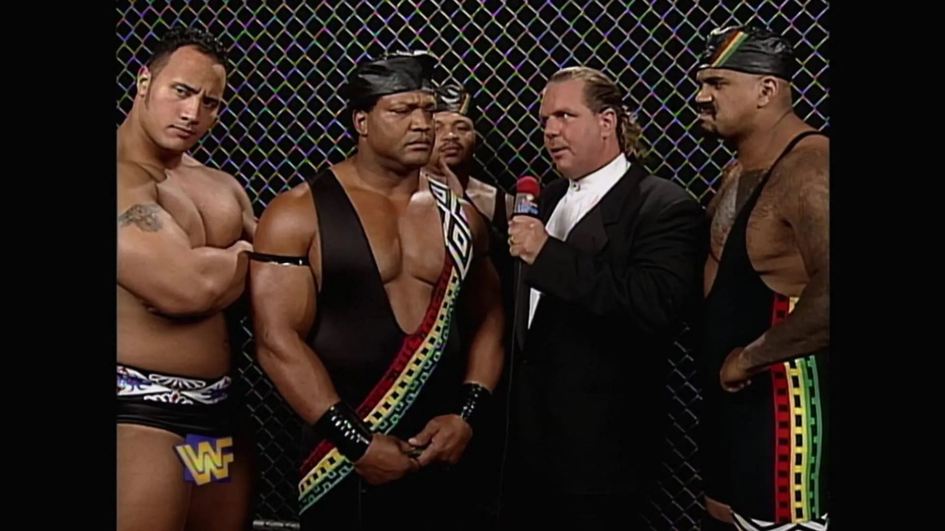 Ron Simmons, then known as Farooq, with the Nation of Domination