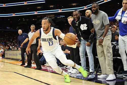 Jalen Brunson during the Dallas Mavericks v Phoenix Suns - Game Seven