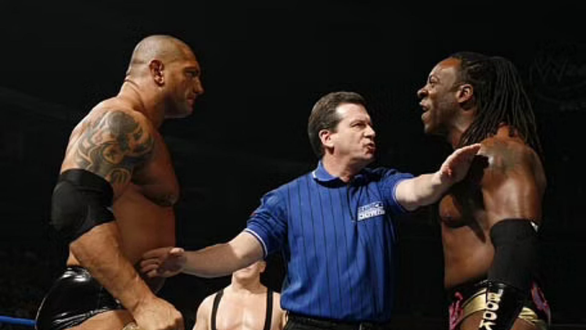 Batista and Booker T reportedly went at it outside the ring as well