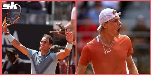 Rafael Nadal will take on Denis Shapovalov in the last 16 of the Italian Open